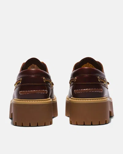 Timberland Stone Street Women S Dark Brown Platform Boat Shoe