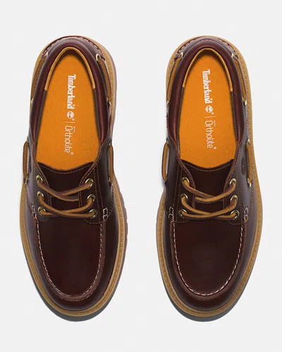 Timberland Stone Street Women S Dark Brown Platform Boat Shoe