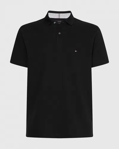 Tommy Hilfiger Big And Tall Regular Fit Polo In Black