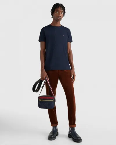 Tommy Hilfiger Core Stretch Mens Slim C-neck T-shirt In Blue