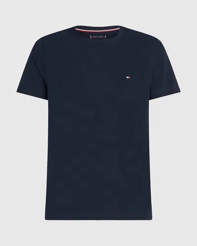 Tommy Hilfiger Core Stretch Mens Slim C-neck T-shirt In Blue