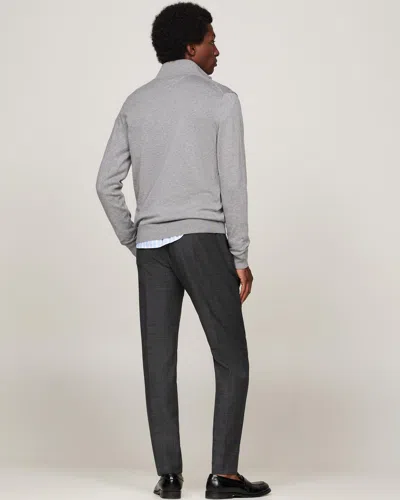 Tommy Hilfiger Intechno Knit Quarter In Medium Grey Heather
