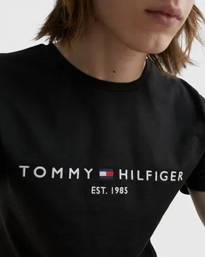 Tommy Hilfiger Mens Core Tommy Logo T-shirt In White