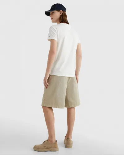 Tommy Hilfiger Mens Core Tommy Logo T-shirt In White