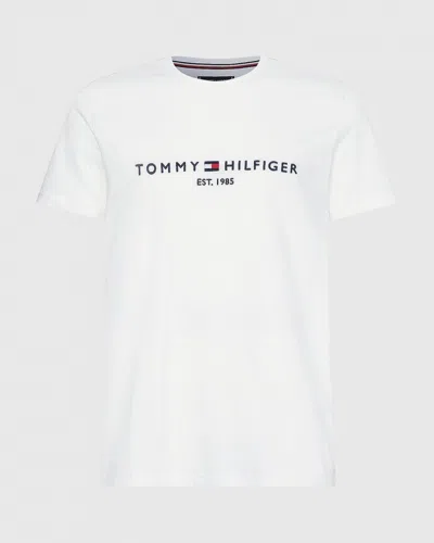 Tommy Hilfiger Mens Core Tommy Logo T-shirt In White