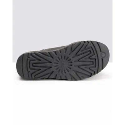 Ugg Asymmetrical Collar Twinface Low Boots With Eva Sole In Gray