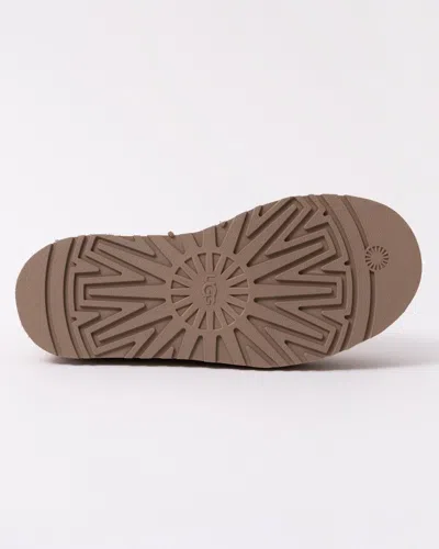 Ugg Biscuit Suede Classic Mini Dipper Ankle Boots In Chestnut