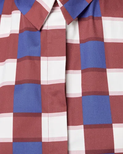 Alpha Studio Top Popeline Check In Multi