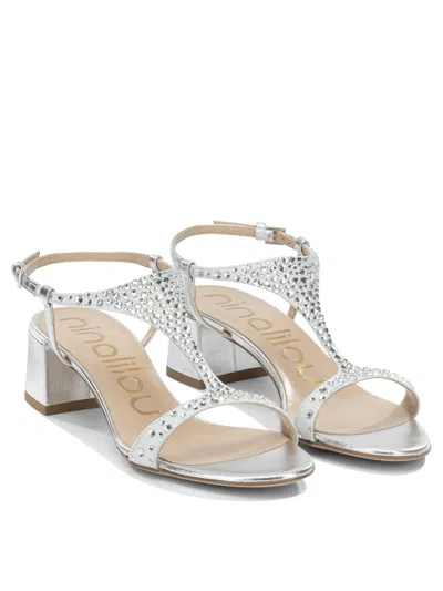 Ninalilou Sandals Silver In Silver