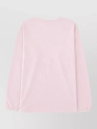 Sunflower Pink Solid Crew Neck T-shirt In Multi