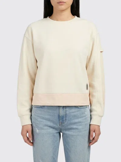 Parajumpers Beige Polyester Sweatshirt In White