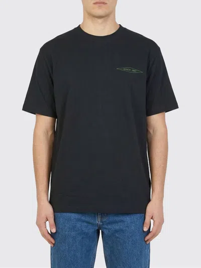 Filson Cotton T-shirt With Patch Pocket In Black