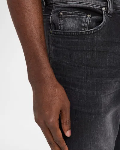Amiri Straight Denim Jeans Belt Loops Five Pockets In Black