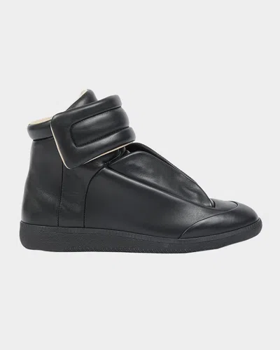 Maison Margiela Future Low Sneakers Ankle Length Rubber Sole In Black