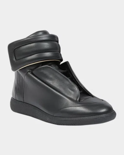 Maison Margiela Future Low Sneakers Ankle Length Rubber Sole In Black