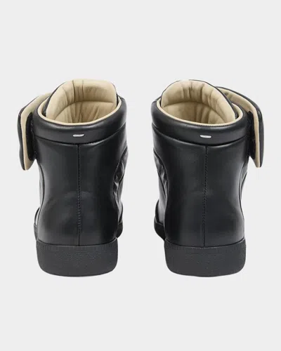 Maison Margiela Future Low Sneakers Ankle Length Rubber Sole In Black