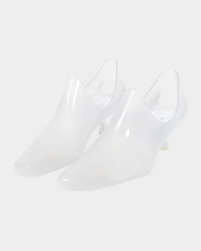 Loewe Emily Aqua Bootie 45 In Rubber With Multicolor Socks Pumps White