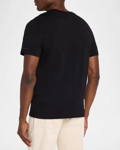 Moose Knuckles Logo-print T-shirt In Black