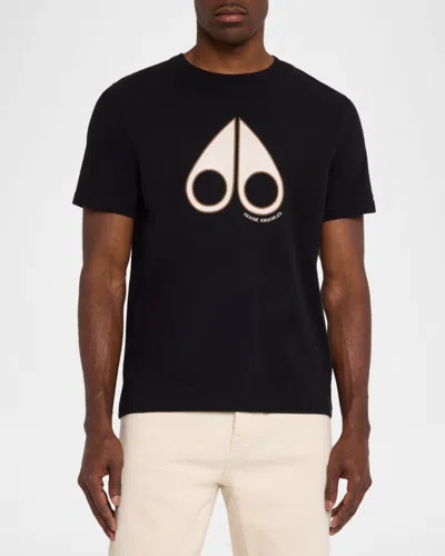 Moose Knuckles Logo-print T-shirt In Black