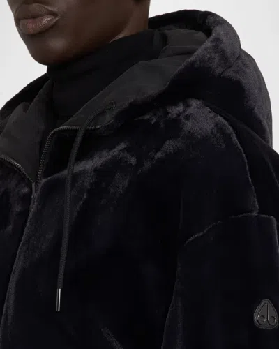 Moose Knuckles Roland Reversible Organic Cotton Jacket In Black