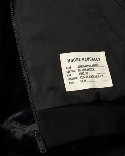 Moose Knuckles Roland Reversible Organic Cotton Jacket In Black