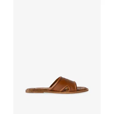 Zadig & Voltaire Beach Monogram Quilted Mule In Brown