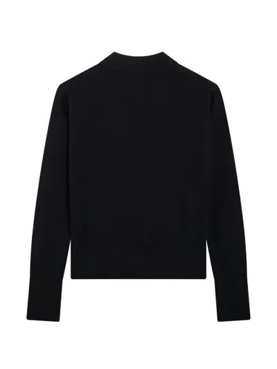Max Mara Wool-blend Buttoned Cardigan In Black