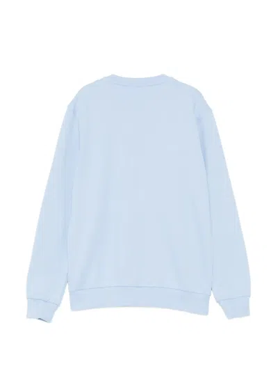 Balmain Graphic-print Sweatshirt In Blue