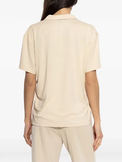 Ea7 V-neck T-shirt In Neutral
