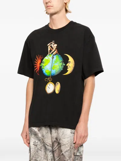 Melt Graphic-print T-shirt In Black