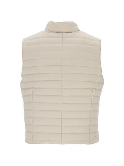 On The Bund Button Padded Jacket In Neutral