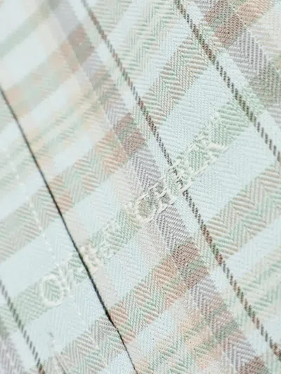 Off-white Marker Checked Shirt In Blue