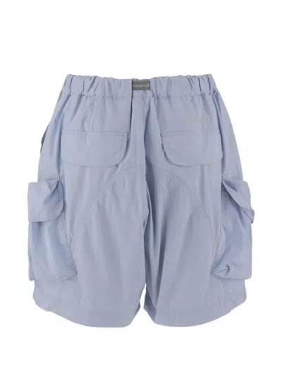 And Wander Belted Multi-pocket Shorts In Blue