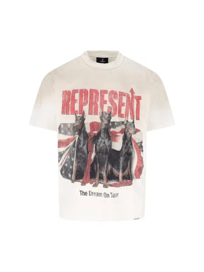 Represent 티셔츠 남성 색상 베이지 In White