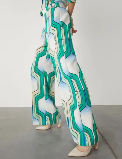 Marella Patterned Casual Pants In Multi