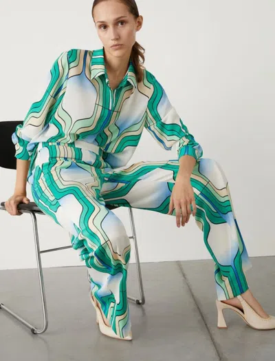Marella Patterned Casual Pants In Multi