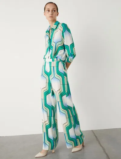Marella Patterned Casual Pants In Multi