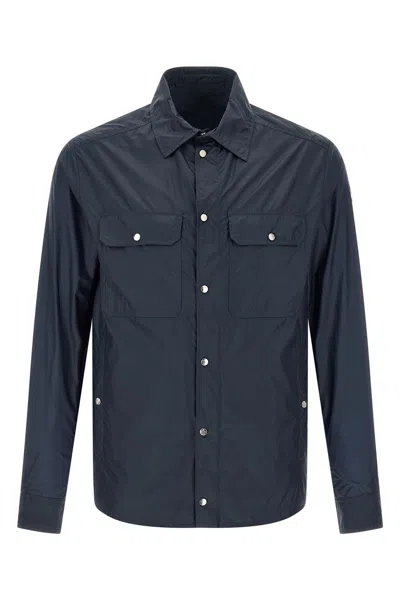 Moncler Ripstop Shirt In Blue