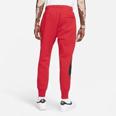 Nike Swoosh Panel Track Pants In Red