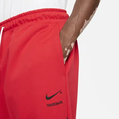 Nike Swoosh Panel Track Pants In Red