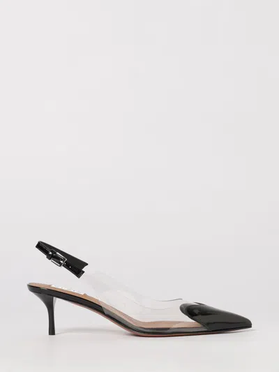 Alaïa Le Coeur Black Patent Leather High Slingback In Animal Print
