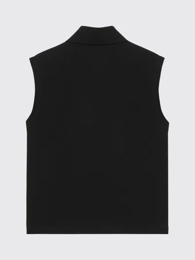 Saint Laurent Cassandre Polo Shirt In Cotton Piqu In Black