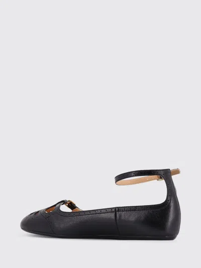 Chloé Chloe Misty Leather Ballerinas For Women In Black