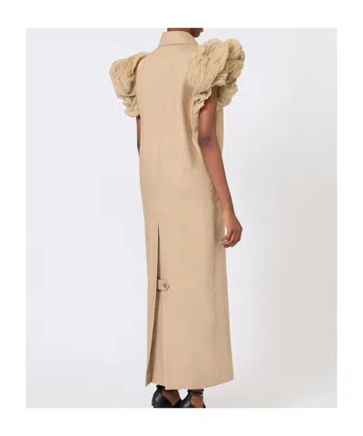 Max Mara Collared Coat In Brown