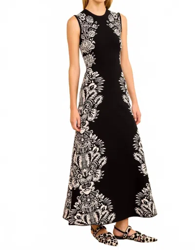 Ulla Johnson Liana Floral-pattern Sleeveless Maxi Dress In Black