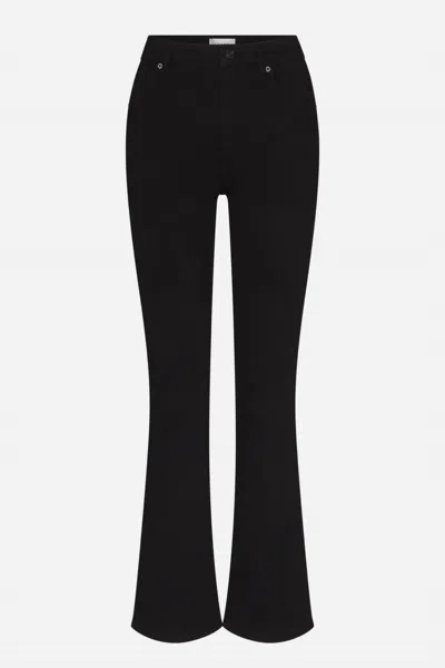 Frame The Modernist High Waist Wide Leg Pants In Black