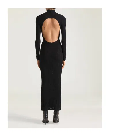 Givenchy Robe En Dentelle Florale In Black