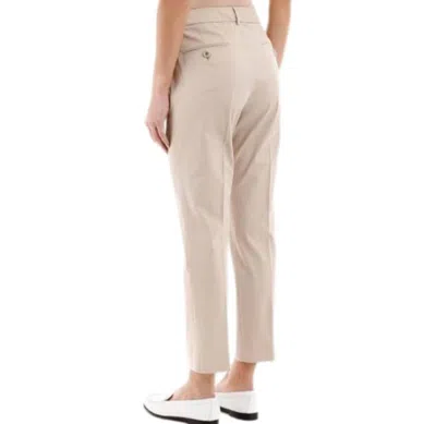 Weekend Max Mara Belt Loop Casual Pants In White