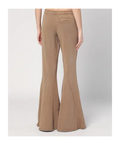 Entire Studios Elasticated-waist Flared Trousers In Brown