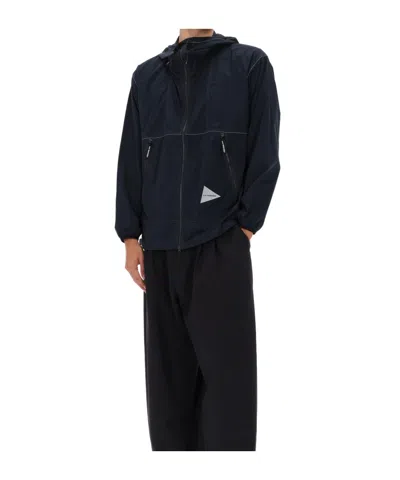 And Wander Performance Nylon Sports Jacket For Men In Blue